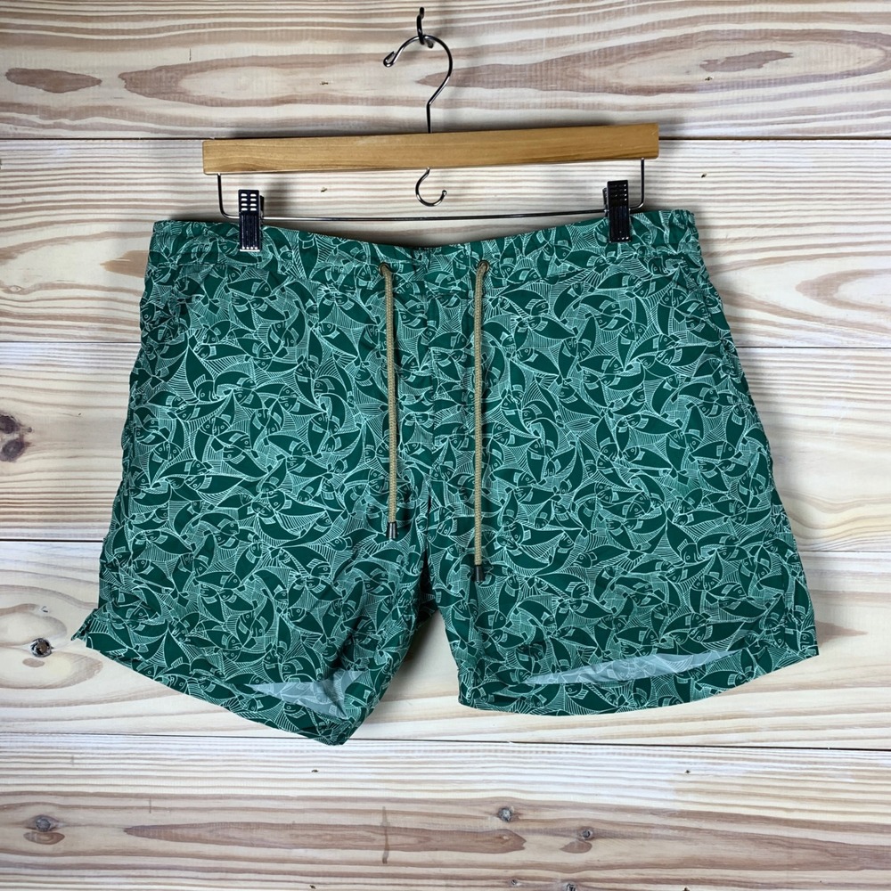 Thorsun Men's Luxury Swim Trunks 36 Geometric‎ Beach Board Shorts